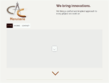 Tablet Screenshot of cacmenuiserie.com